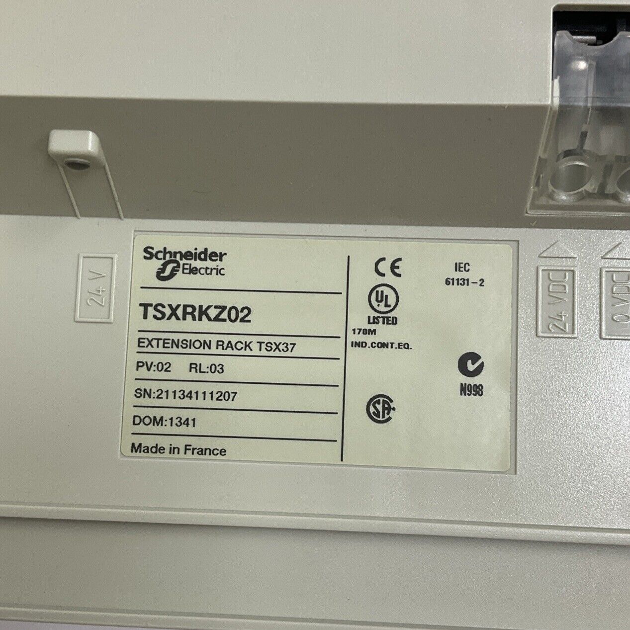 Schneider Electric Modicon TSXRKZ02 TSX MIcro PLC Rack Extension (SH108)