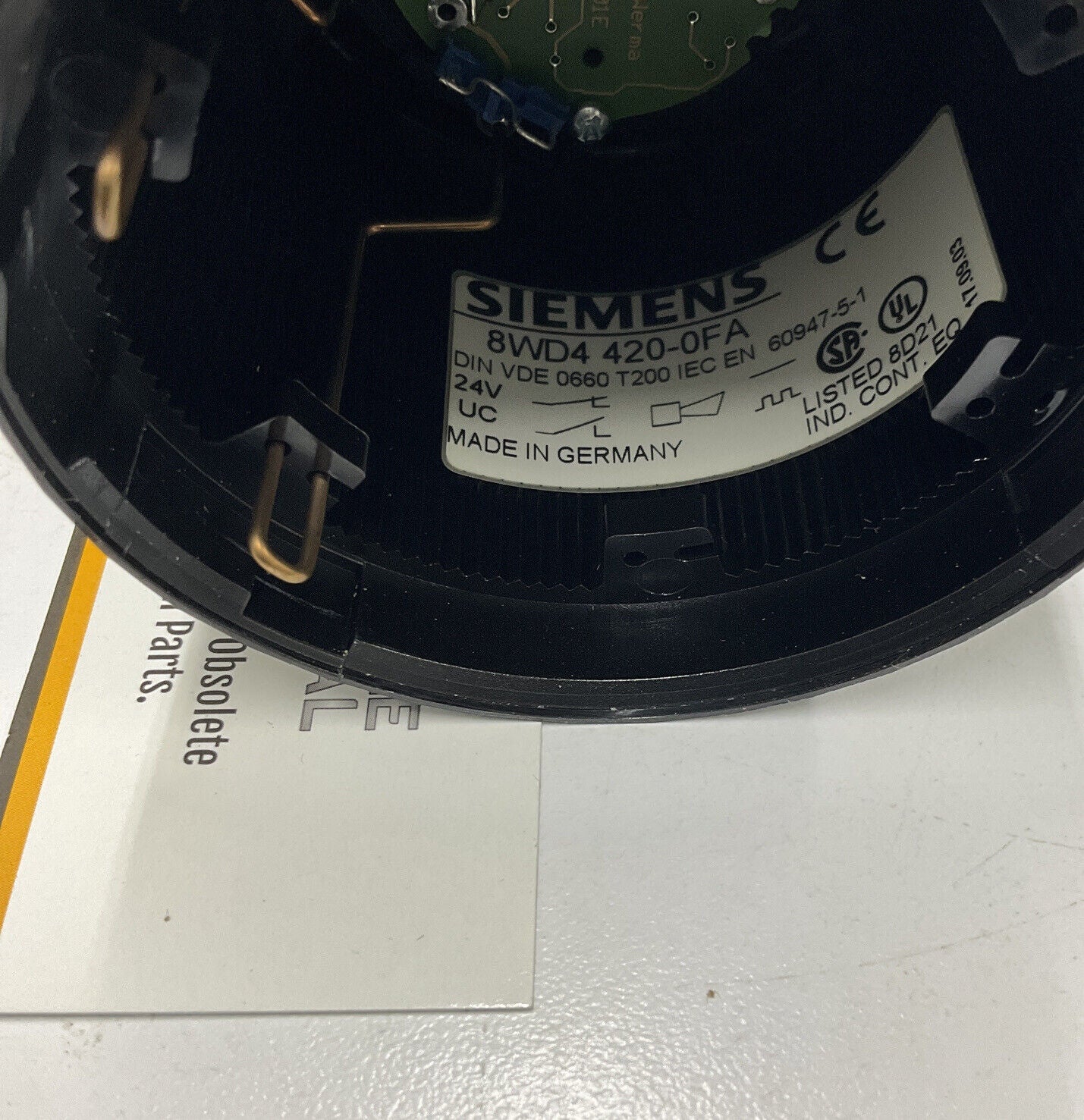 Siemens 8WD4 420-0FA Alarm Horn w/ Stacking Lights 5AB/5AC/5AD/5AE (CL340)