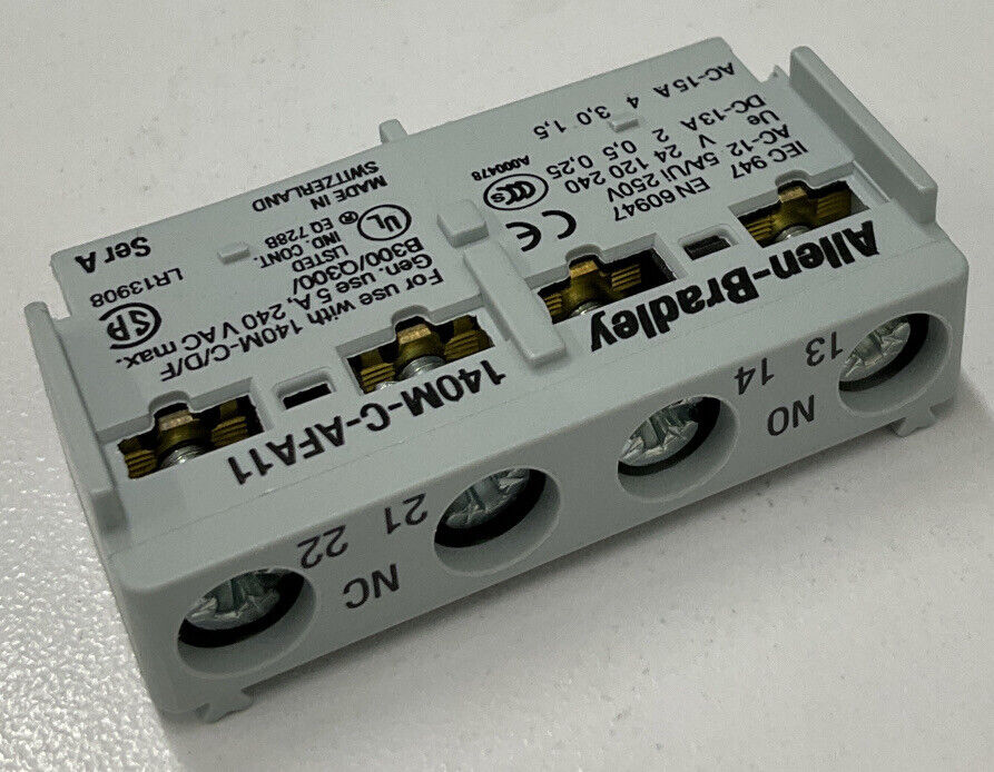 Allen Bradley 140M-C-AFA11 / 1N0, 1NC Auxiliary Contact (CL214)