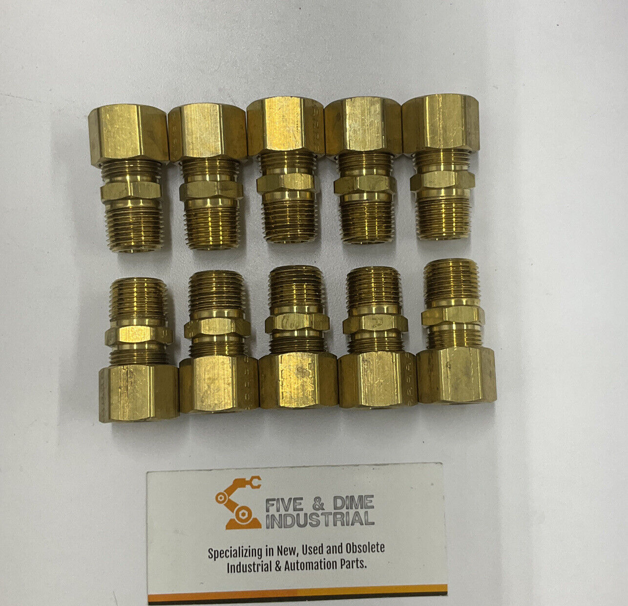 Parker 2P242 Lot of (10) Fluid Connectors (CL122)