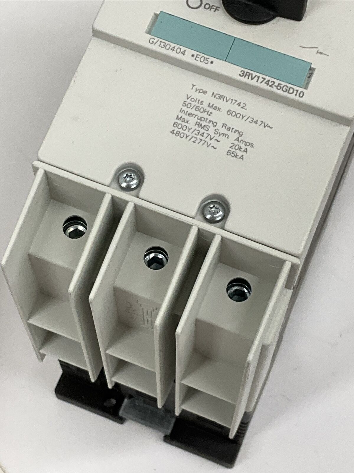 Siemens 3RV1742-5GD10 40A Motor Protector Circuit Breaker NEW (OV113)