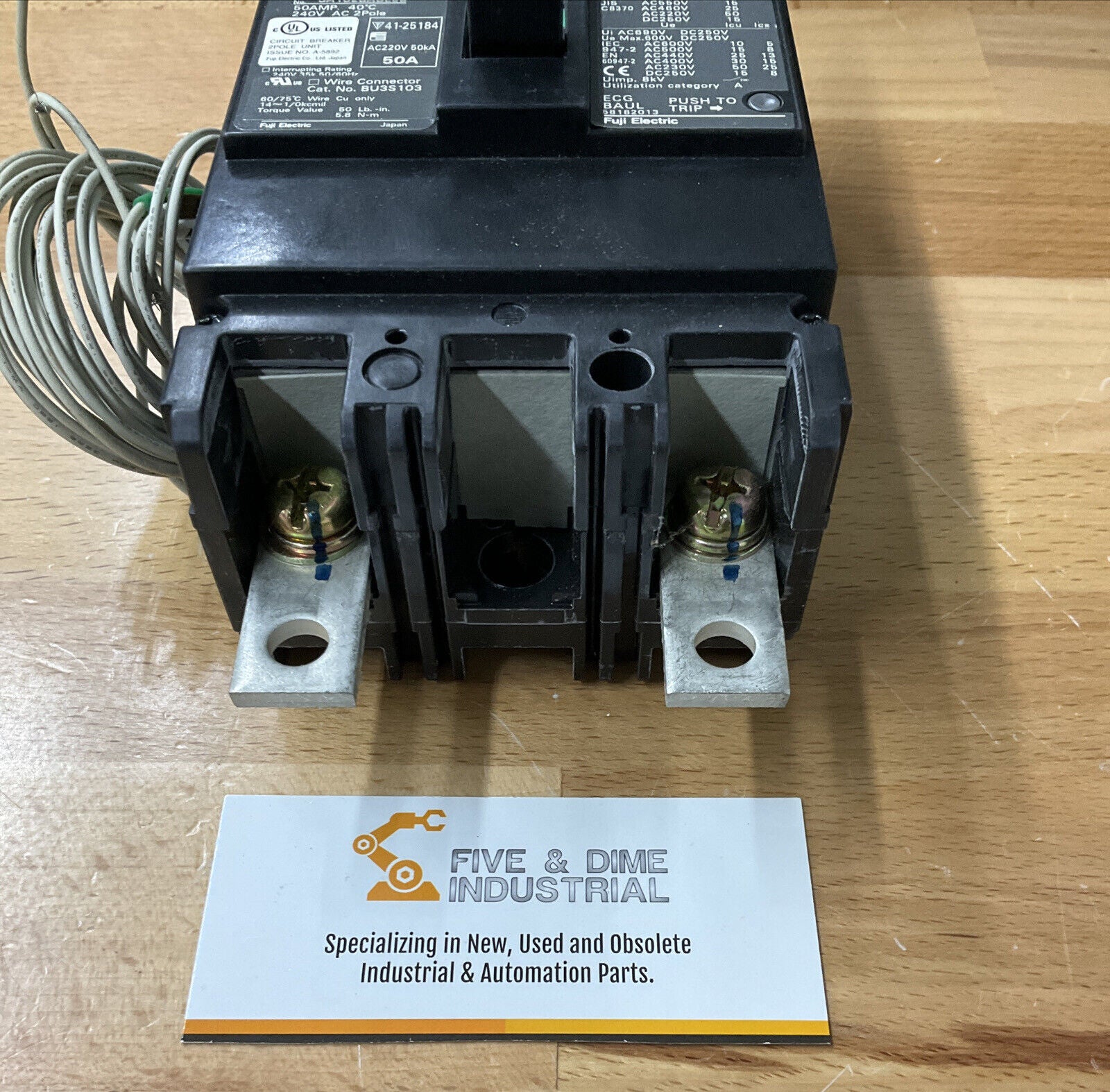 Fuji Electric SA102BAUL New AUTO BREAKER MODEL 50A 2-POLE 220V (OV102)