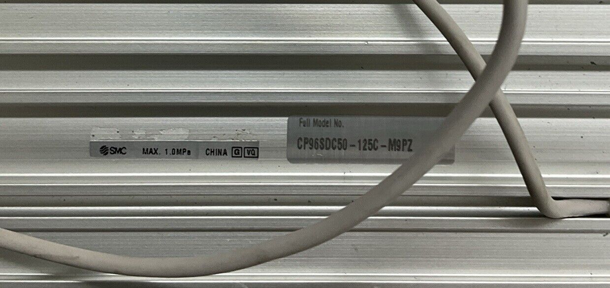 SMC CP96SDC50-125C-M9PZ Pneumatic Cylinder w/ Sensors 55X125mm Stroke (OV137)