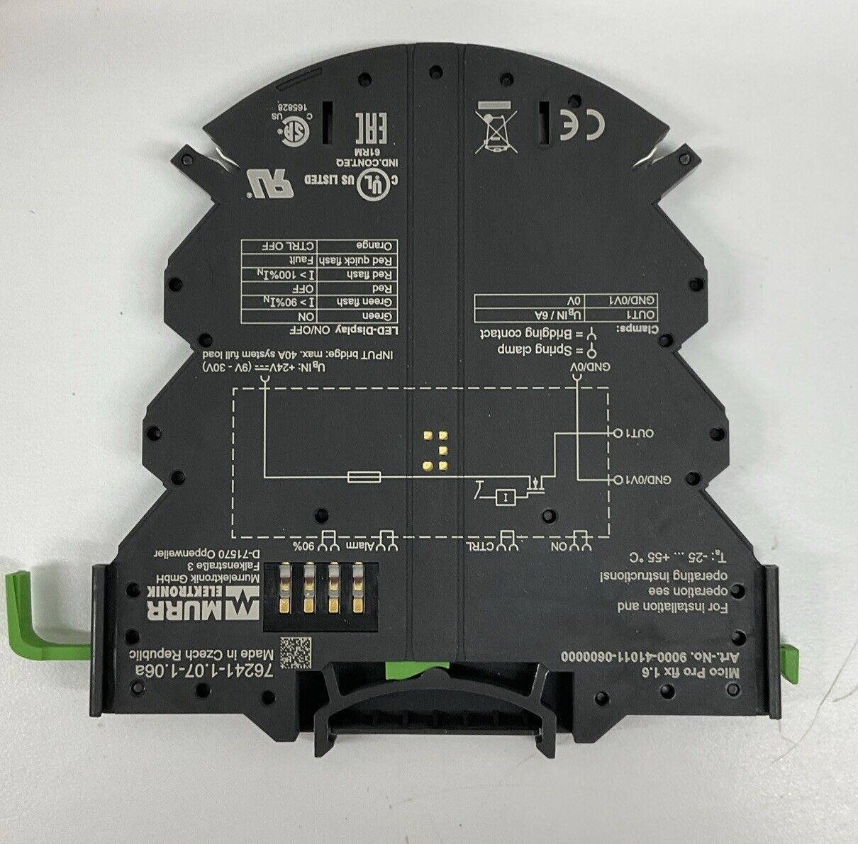 Murr 9000-41011-0600000 1-Channel Mico Pro Circuit Protection Module 6A (CL369)