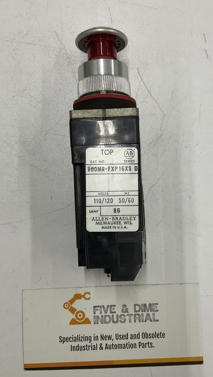 Allen Bradley 800MR-FXP16RAS Red Cap Push / Pull Button (BL146)