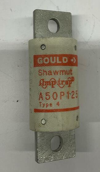 Gould Shawmut A50P125 500VAC, 125 AMP Type 4 Fuse