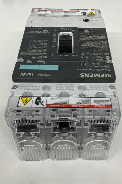 Siemens HDK3B100F HDGB Type 100-Amp Circuit Braker w/ Shunt