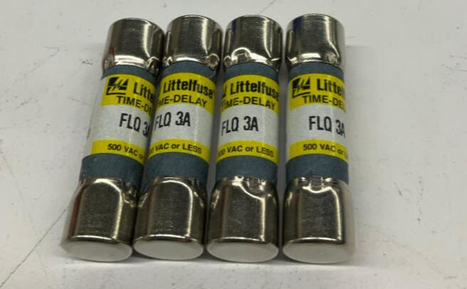 Littlefuse FLQ-3A Lot of 4 3-AMP Fuses 500VAC