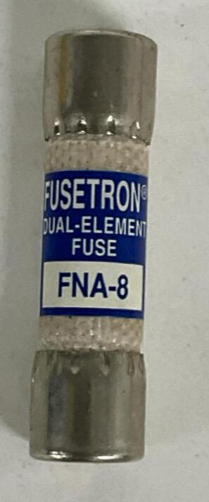 Bussman Fusetron FNA-8 Box of 10 Dual Element Fuses 8-AMP 125VAC