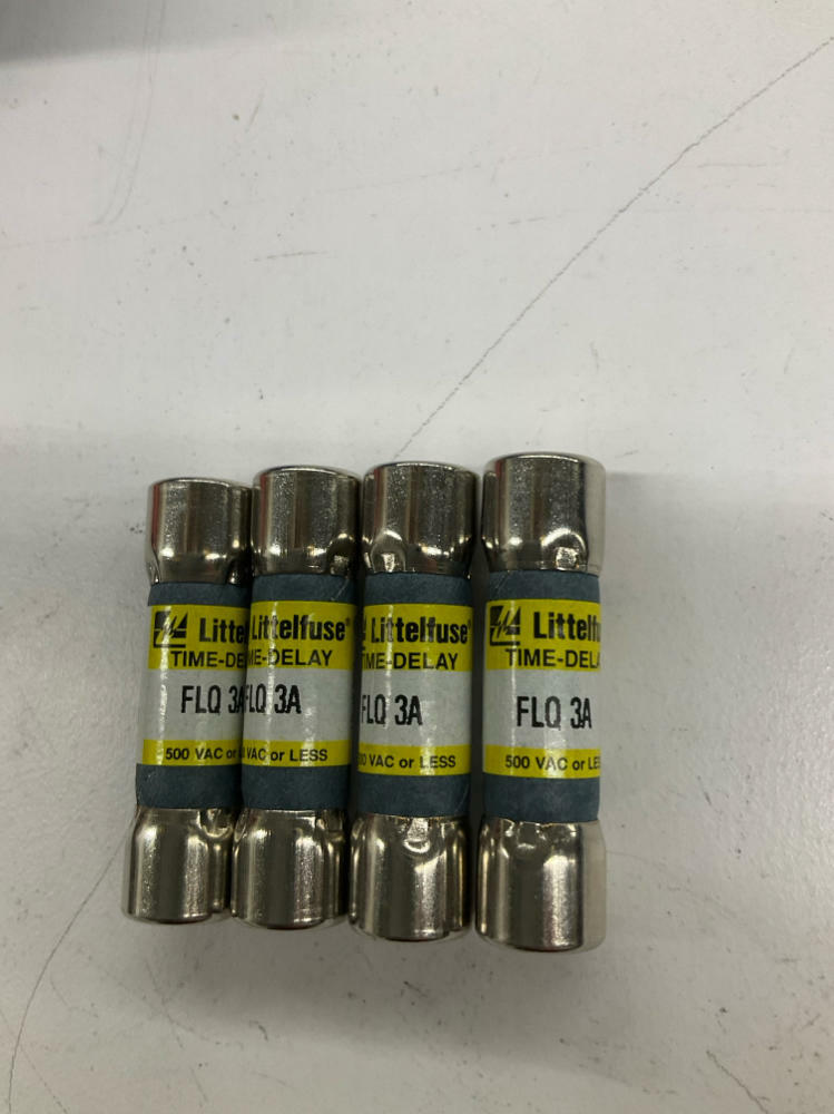 Littlefuse FLQ-3A Lot of 4 3-AMP Fuses 500VAC