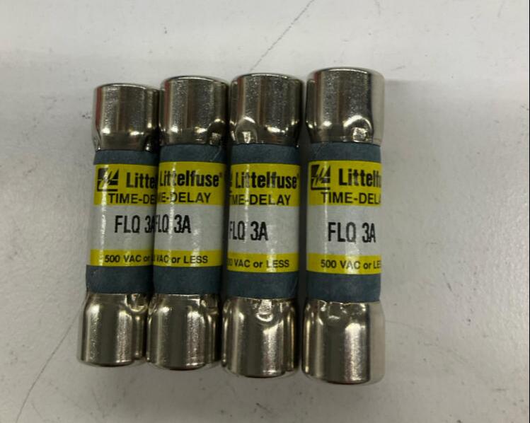 Littlefuse FLQ-3A Lot of 4 3-AMP Fuses 500VAC