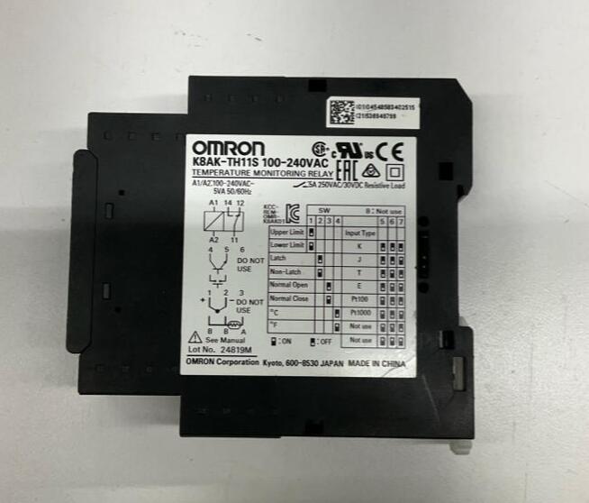 Omron K8AK-TH11S Temperature Monitoring Relay 100-240VAC - 0