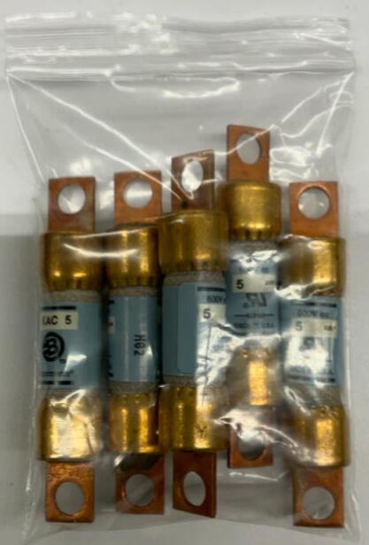 Bussmann KAC-5 Lot of 5  5-Amp Semiconductor fuses 600VAC