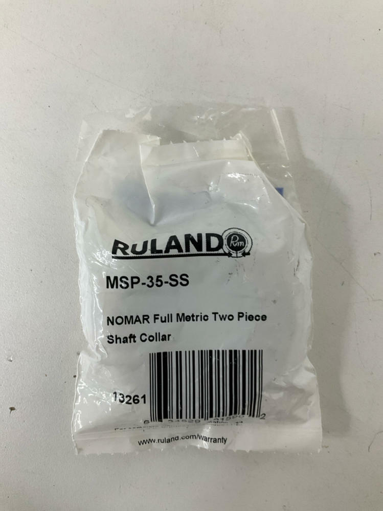 Ruland MSP-35-SS 2-Piece Full Metric Stainless Shaft Collar - 0