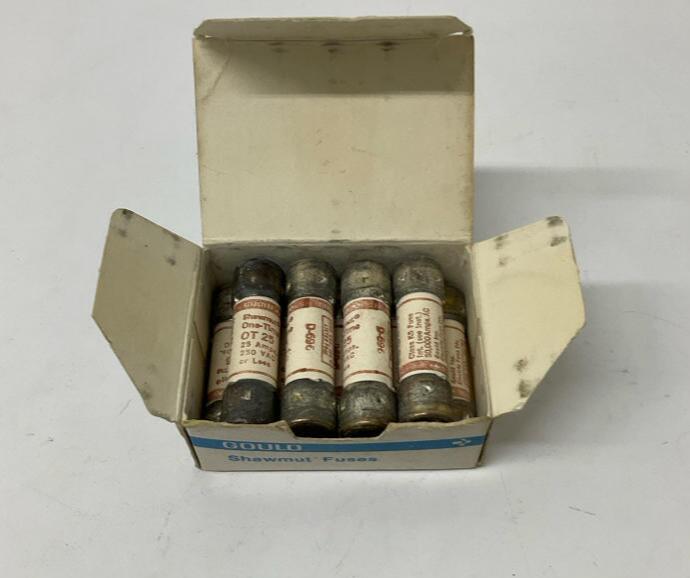 Gould Shawmut OT25 One-Time Box of 9  25-Amp, 250VAC Fuses - 0