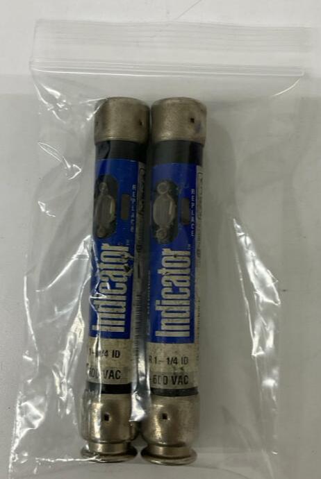 Littelfuse FLSR1-1/4-ID 1.25-Amp Indicator Fuses 75-600VAC Lot of 2