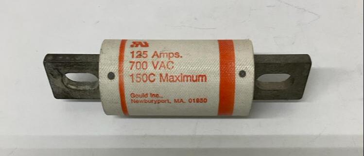 Gould Shawmut A70P125 Type 4 Fuse 125-Amps 700VAC Form 101 - 0