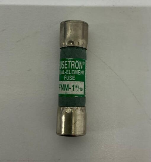 Bussmann Fusetron FNM-1-6/10 Lot of 3 Dual Element fuses 1.6-Amp - 0