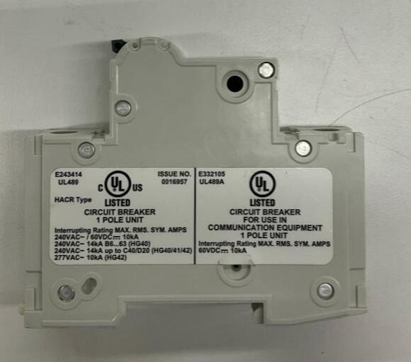 Siemens 5SJ4111-7HG40 5 Amp, 60VDC, 240VAC Circuit Breaker - 0