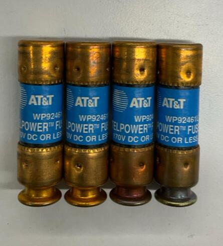 Bussman WP92461L7 Telepower Fuse 25A, 170VDC Lot of 4 AT&T