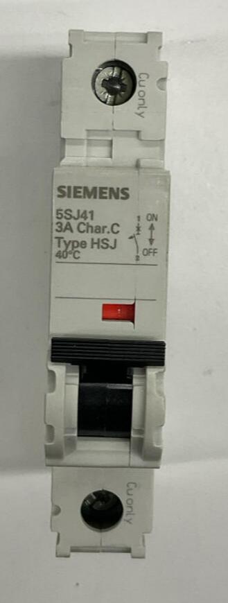 Siemens 5SJ4103-7HG40 3-Amp Circuit Breaker 60VDC, 240VAC