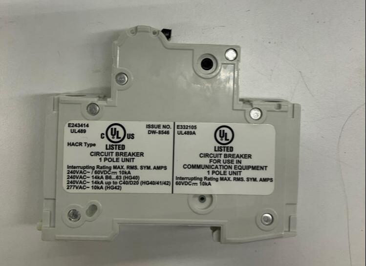 Siemens 5SJ4103-7HG40 3-Amp Circuit Breaker 60VDC, 240VAC - 0