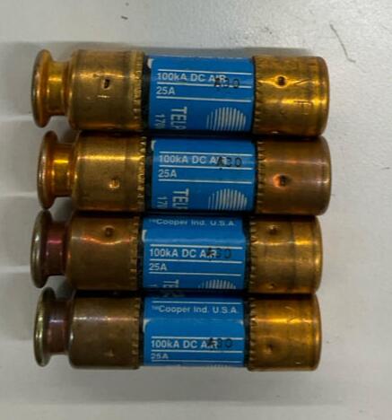 Bussman WP92461L7 Telepower Fuse 25A, 170VDC Lot of 4 AT&T