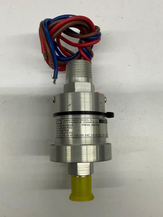 CCS 611G9005 Pressure Switch Proof 500 PSIG  125/250V, 30/125VDC