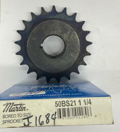 Martin 50BS21-1-1/4 #50 Chain 1-1/4" Bore Finished Sprocket 21 Teeth