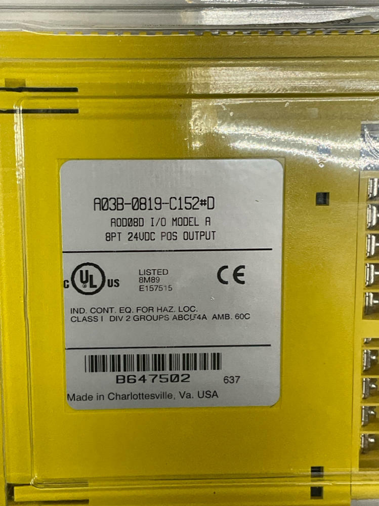 Fanuc A03B-0819-C152#D 8 Pt 24VDC POS Output Module - 0