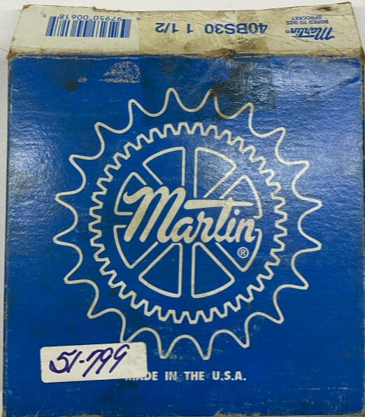 Martin 40BS30-1-1/2 #40 Chain 1-1/2" Bore Finished Sprocket 30 Teeth