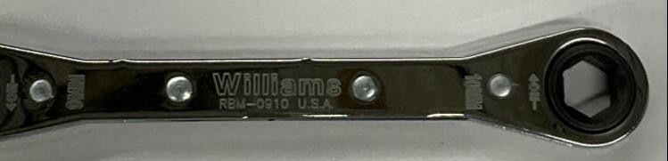 Williams RBM-0910  9MM X 10MM  6-Point Box Flat Ratcheting Wrench