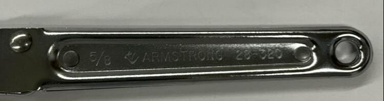 Armstrong 28-320 5/8" Chrome Flare Nut Ratcheting Wrench - 0