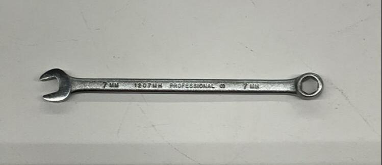 Proto 1207MH  7mm 6-Point Combination Wrench 5'' Long - 0