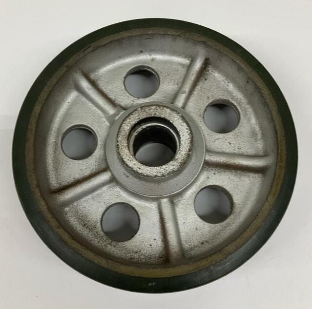 Polyurethane Coated 10X3" Iron Caster Wheel 2500# Load 1.78" Bore for LM11910 - 0