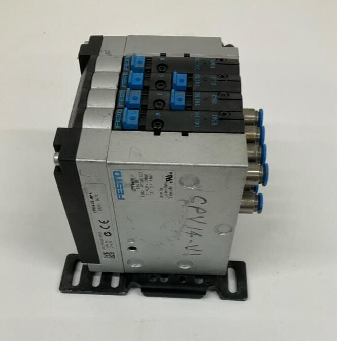 Festo CPV14-VI  4 Station Manifold w/ 161360 & 161362 Valves - 0