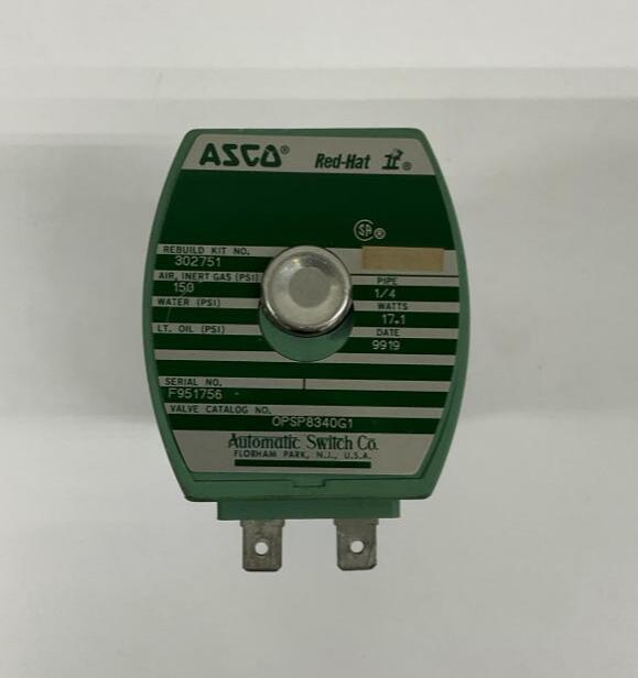 Asco  OPSP8340G1  120VAC Solenoid Valve  1/4''