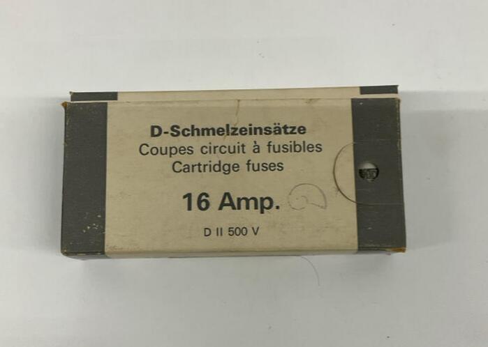 D-Schmelzeinsatze  16D27Q  5-Pack 16-Amp Fast Acting Ceramic Fuses