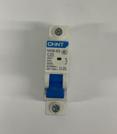 Chint  NXB-63-C20  1-Pole  20-Amp Circuit Breaker  230VAC