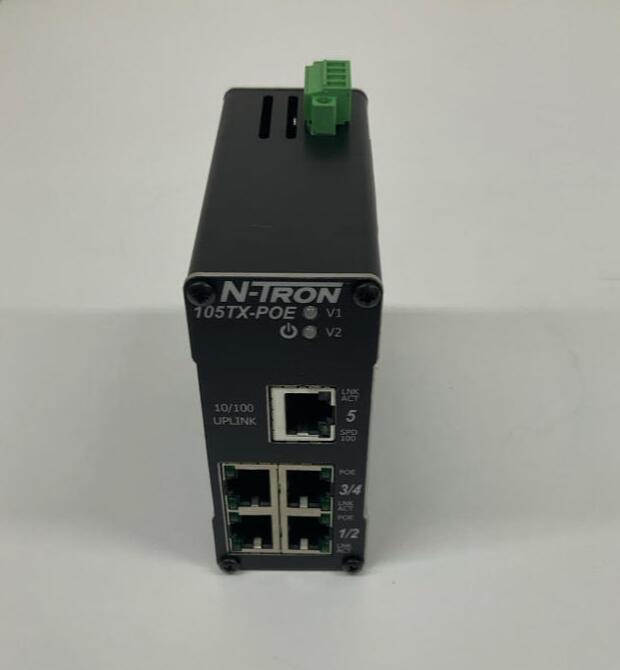 N-Tron  105TX-POE Industrial Unmanaged Ethernet Switch  45-49VDC