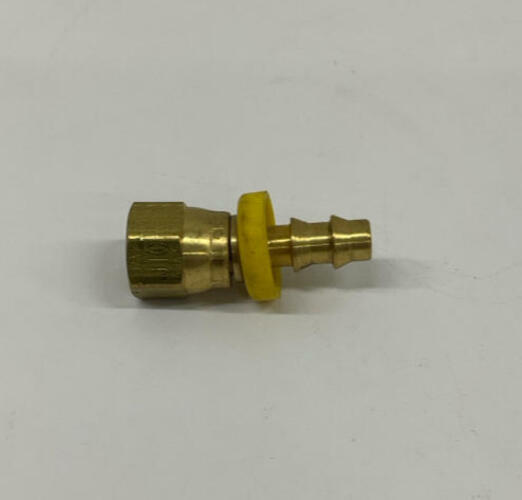 Parker  30682-5-4B  5-Pack 1/4 JIC x 1/4'' Hose Brass Push-Lok for 1/4'' ID Hose