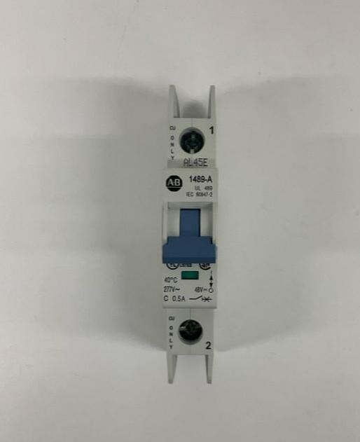 Allen Bradley  1489-A1C005  0.5-Amp 1-Pole Circuit Breaker 48VDC,  277VAC