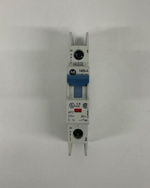 Allen Bradley  1489-A1D010  1-Amp 1-Pole Circuit Breaker  48VDC,  277VAC