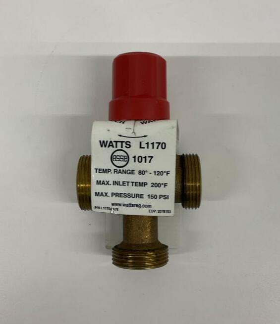 Watts  L1170 ThermoMix Valve 80-120 Degree F  150PSI Max  L1170AA78