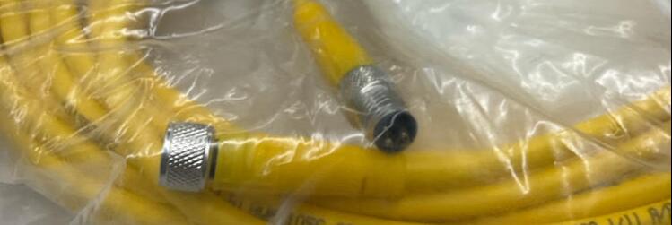 Turck PKG-3M-8-PSG-3M 3-Pole M8 M/F Straight Cable U99-10739 8-Meters