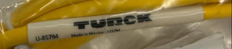 Turck PSG 3M-7 / CS14064 M8, 3-Pin Male Single-end Cable U-85794 7-Meters