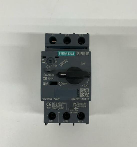 Siemens  3RV2011-1HA10  Motor Protector Contactor  5.5-8 Amp