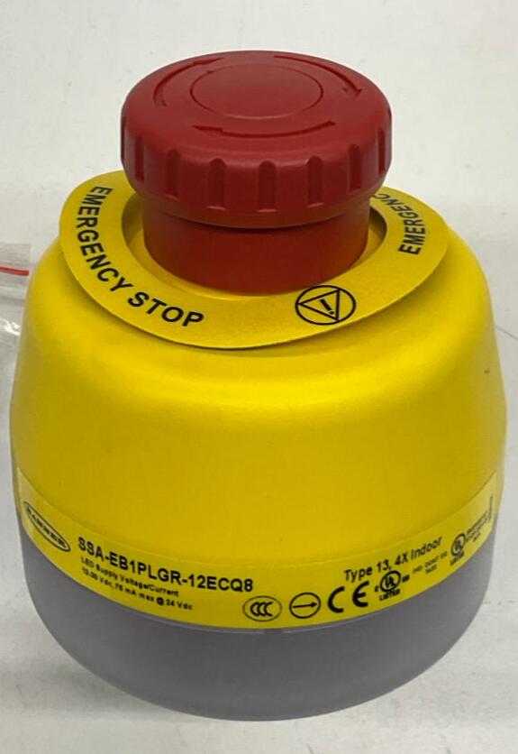 Banner SSA-EB1PLGR-12ECQ8 Emergency Stop Button