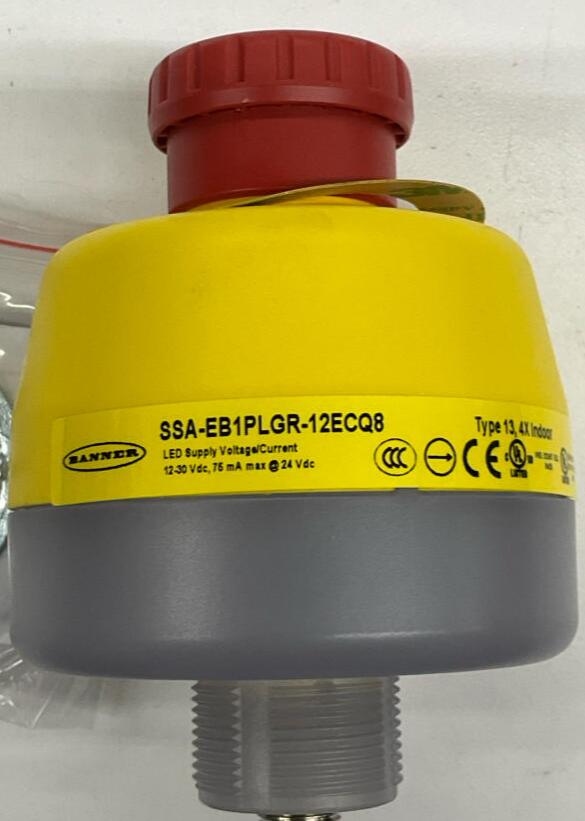 Banner SSA-EB1PLGR-12ECQ8 Emergency Stop Button