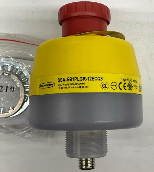 Banner SSA-EB1PLGR-12ECQ8 Emergency Stop Button - 0